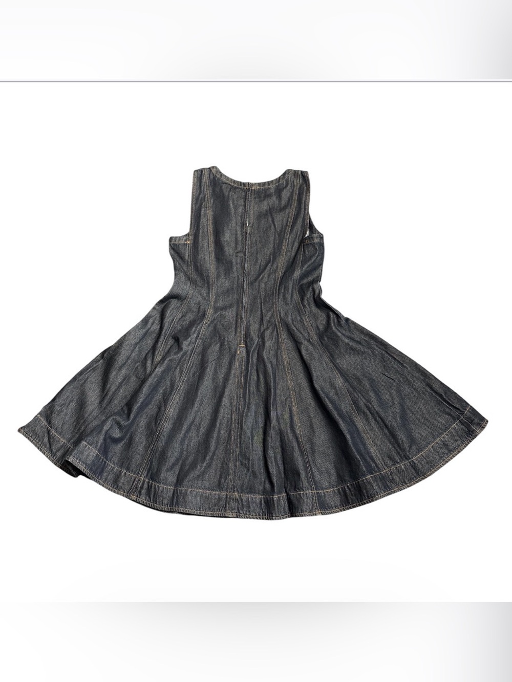 Madewell Airy Denim Circle Mini Dress in Rinse Wash NZ106 Size M NWT - Picture 6 of 9